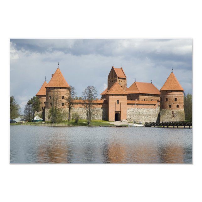 Litauen, Trakai. Ösjöslott 2 Fototryck (Framsidan)