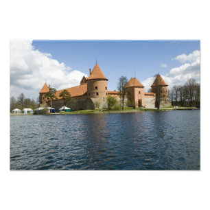 Litauen, Trakai. Ösjöslott 3 Fototryck