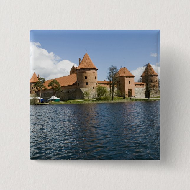 Litauen, Trakai. Ösjöslott 3 Knapp (Framsida)
