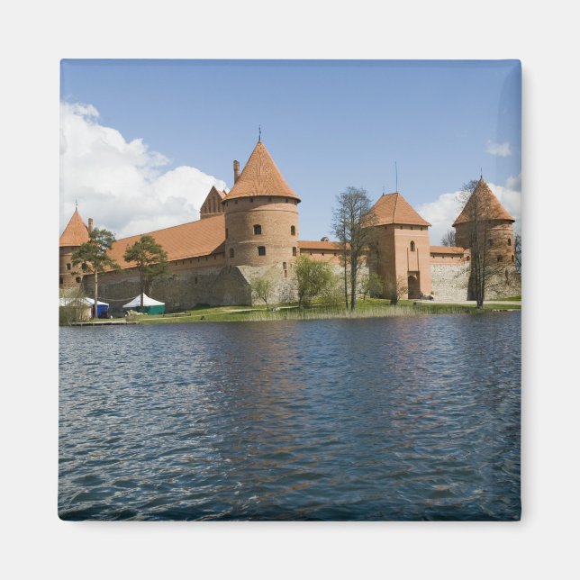 Litauen, Trakai. Ösjöslott 3 Magnet (Framsidan)