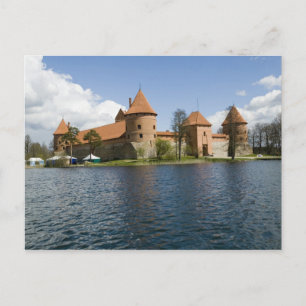 Litauen, Trakai. Ösjöslott 3 Vykort