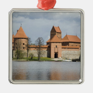Litauen, Trakai. Österrikiskt slott 2 Julgransprydnad Metall