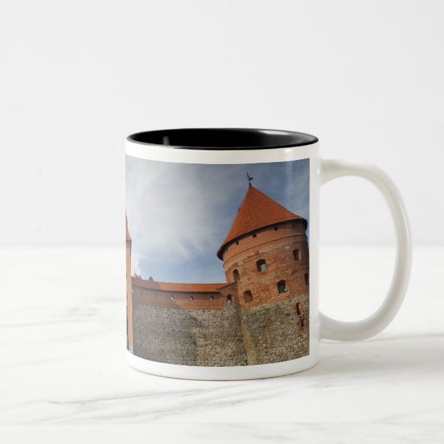 Litauen, Trakai, Trakai historiska nationalpark 4 Två-Tonad Mugg (Höger)