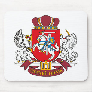 Litauen vapensköld Mousepad Musmatta