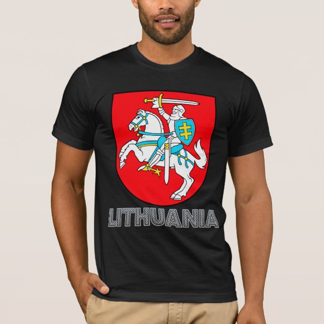 Litauen vapensköld tee (Framsida)
