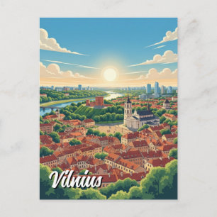 Litauen Vilnius Resa Vykort