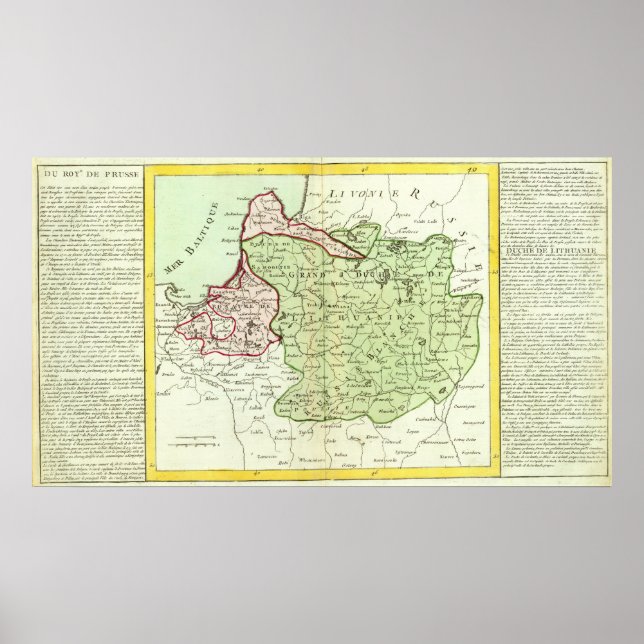 Litauen, Vitryssland Poster (Framsidan)