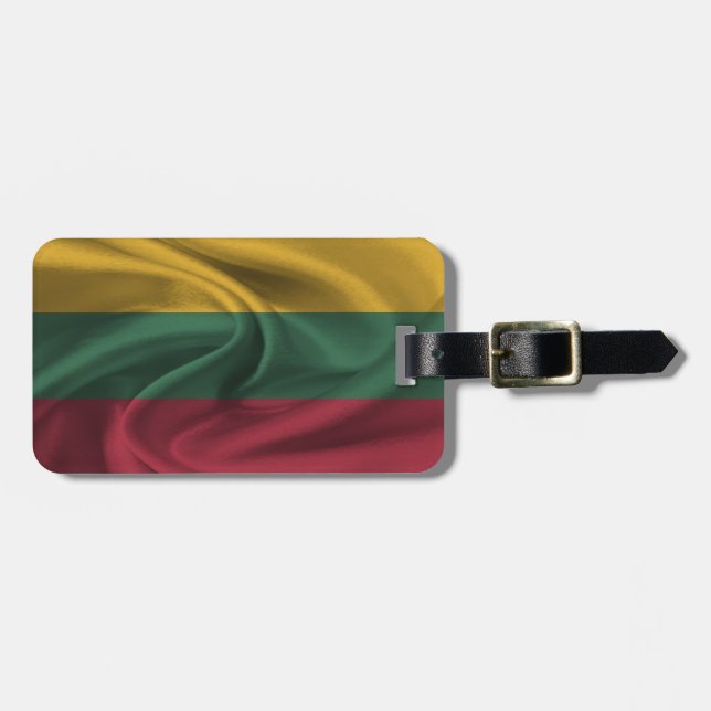 Litauens flagga bagagebricka (Horisontell Framsida)