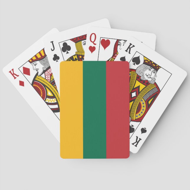 Litauens flagga casinokort (Baksidan)
