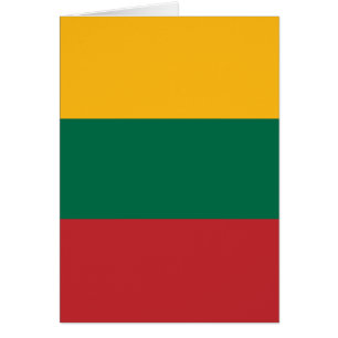 Litauens flagga hälsningskort
