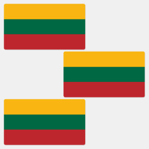 Litauens flagga klistermärke
