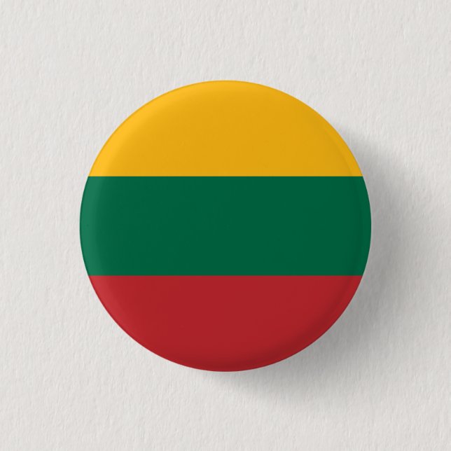 Litauens flagga knapp (Framsida)