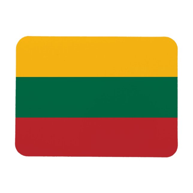 Litauens flagga magnet (Horisontell)