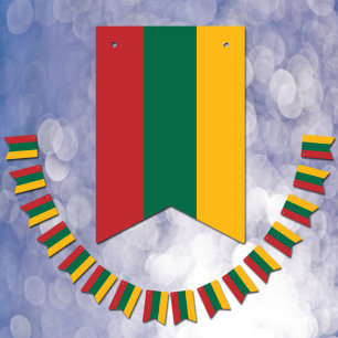 Litauens Flagga och Party litauiska banderoller/Br