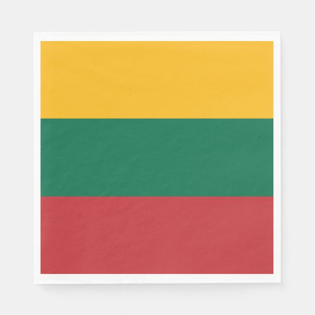 Litauens flagga pappersservett (Framsidan)