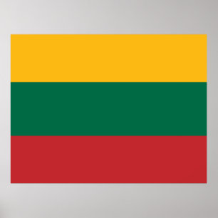 Litauens flagga poster