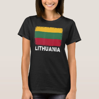 Litauens Flagga Support Litauens Folkkvinnor T Shirt