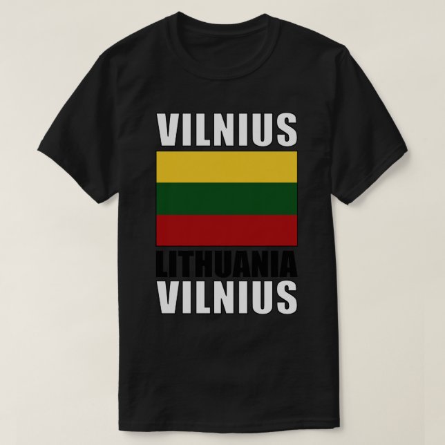 Litauens flagga t shirt (Design framsida)