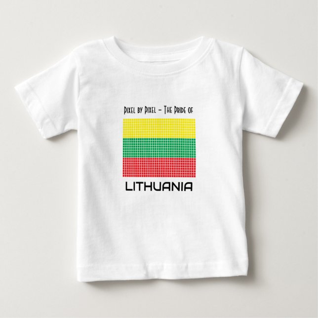 Litauens flagga t shirt (Framsida)
