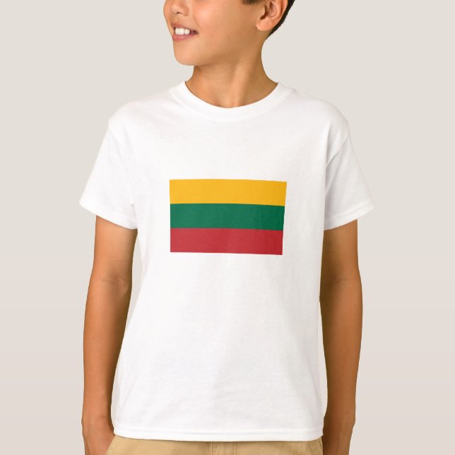 Litauens flagga t shirt (Framsida)