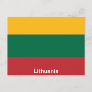 Litauens flagga vykort