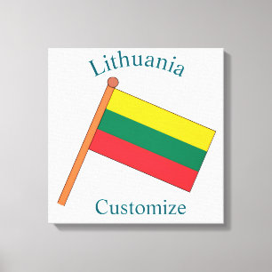 Litauens landsflagga Thunder_Cove Canvastryck