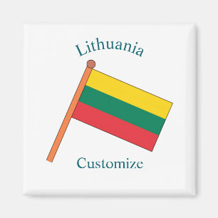 Litauens landsflagga Thunder_Cove Magnet