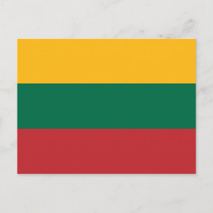 Litauens (litauiska) vykort för Flagga