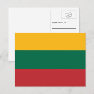 Litauisk flagg, Litauens flagga Vykort