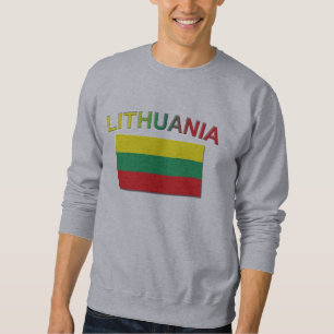 Litauisk flagga 4 lång ärmad tröja