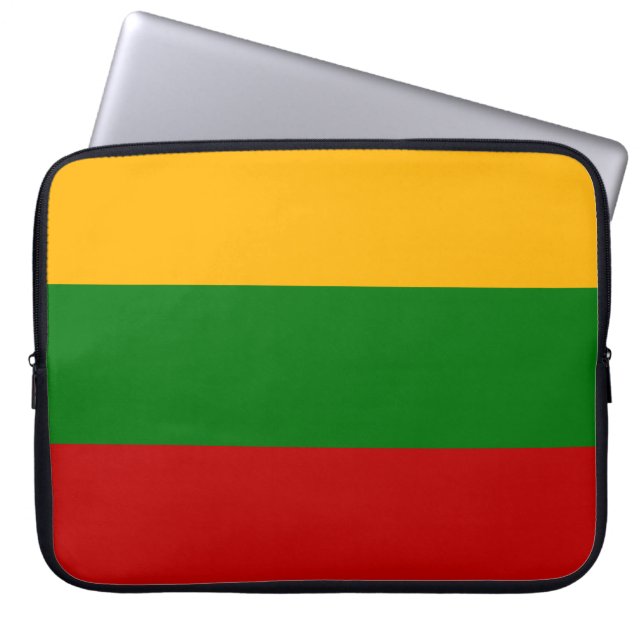Litauisk flagga laptop fodral (Framsidan)