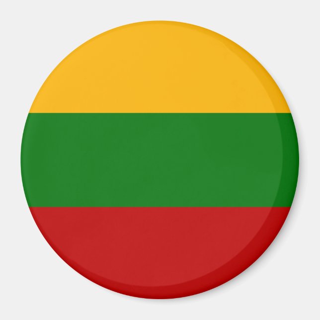 Litauisk flagga  magnet (Framsidan)