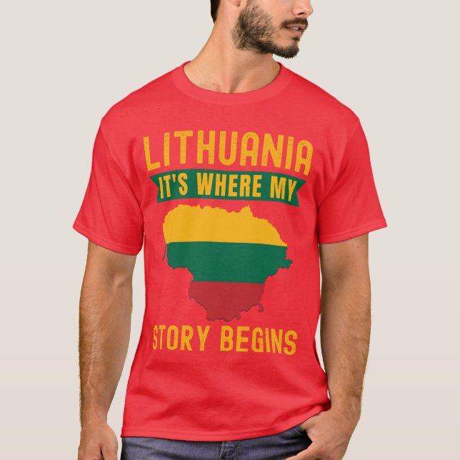 Litauisk flicka t shirt (Framsida)