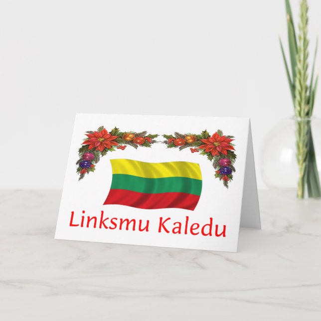 Litauisk jul helgkort (Framsida)