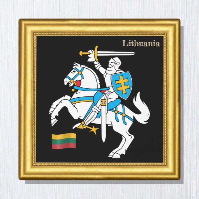 Litauisk magnet, helgdag, litauiska Flagga Magnet (Skapare uppladdad)