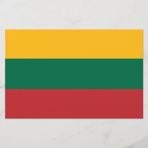 Litauiska Flagga Brevpapper
