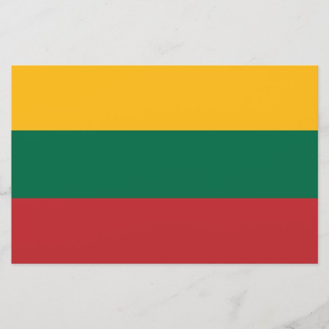 Litauiska Flagga Brevpapper (Framsida)