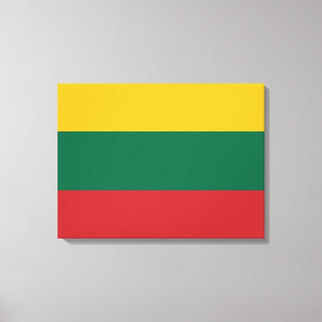 Litauiska Flagga Canvastryck (Framsida)