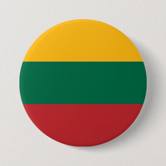 Litauiska Flagga Knapp (Framsida)