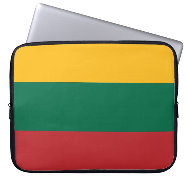 Litauiska Flagga Laptop Fodral (Framsidan)
