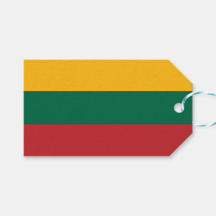 Litauiska Flagga (Litauen) Presentetikett