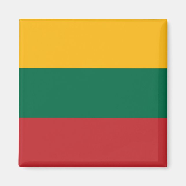Litauiska Flagga Magnet (Framsidan)