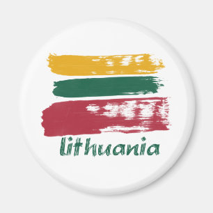 Litauiska flaggadesigner magnet