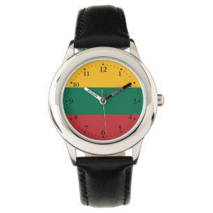 Litauiska flaggan armbandsur
