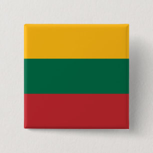 Litauiska flaggan knapp