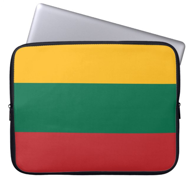 Litauiska flaggan laptop fodral (Framsidan)