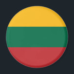 Litauiska flaggan magnet<br><div class="desc">Patriotisk flagga av Litauen.</div>