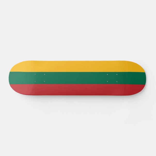 Litauiska flaggan mini skateboard bräda 18,5 cm (Horz)