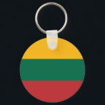 Litauiska flaggan nyckelring<br><div class="desc">Patriotisk flagga av Litauen.</div>