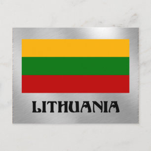 Litauiska flaggan vykort